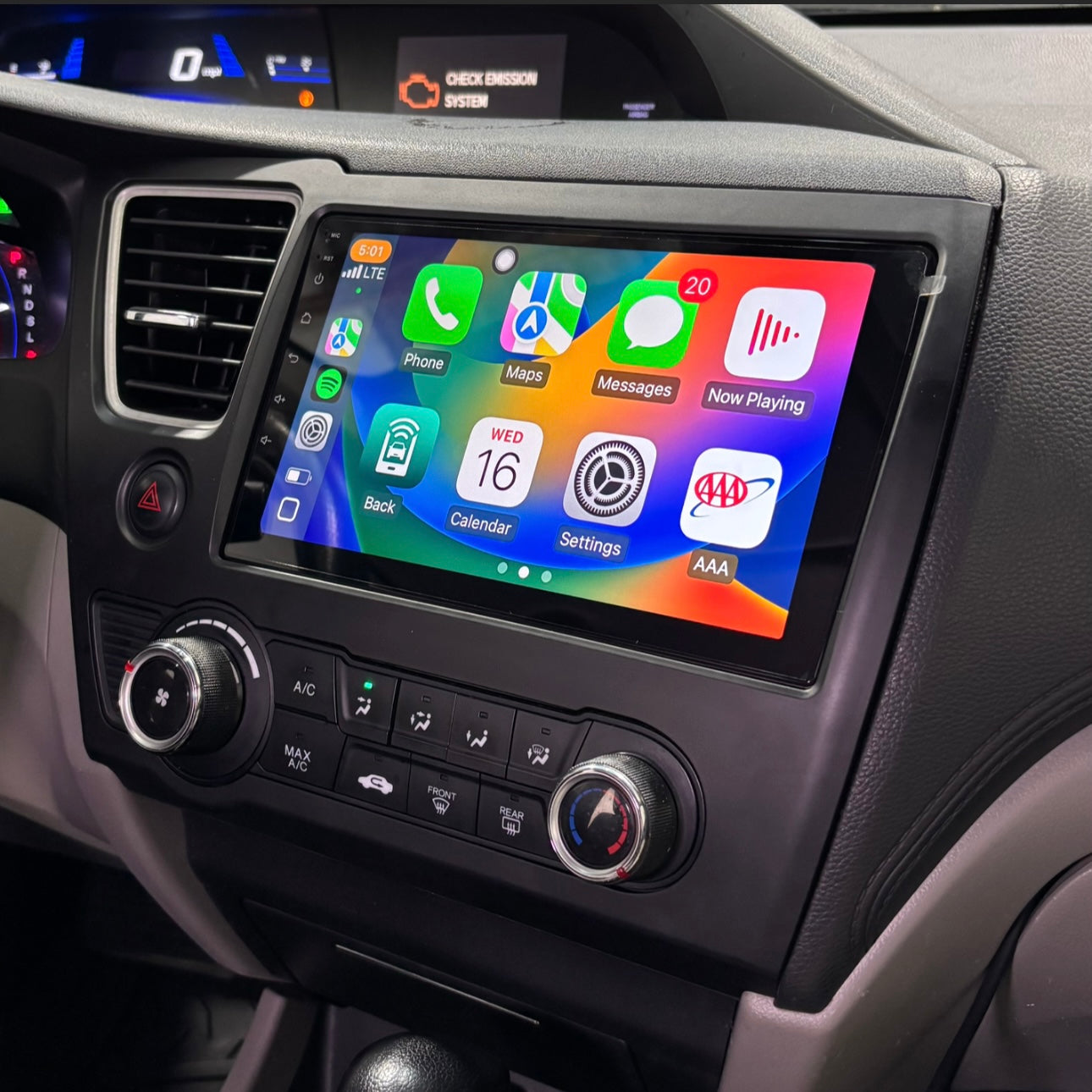 Idoing Apple CarPlay/Android Auto Radio 2013-2016 Honda Civic