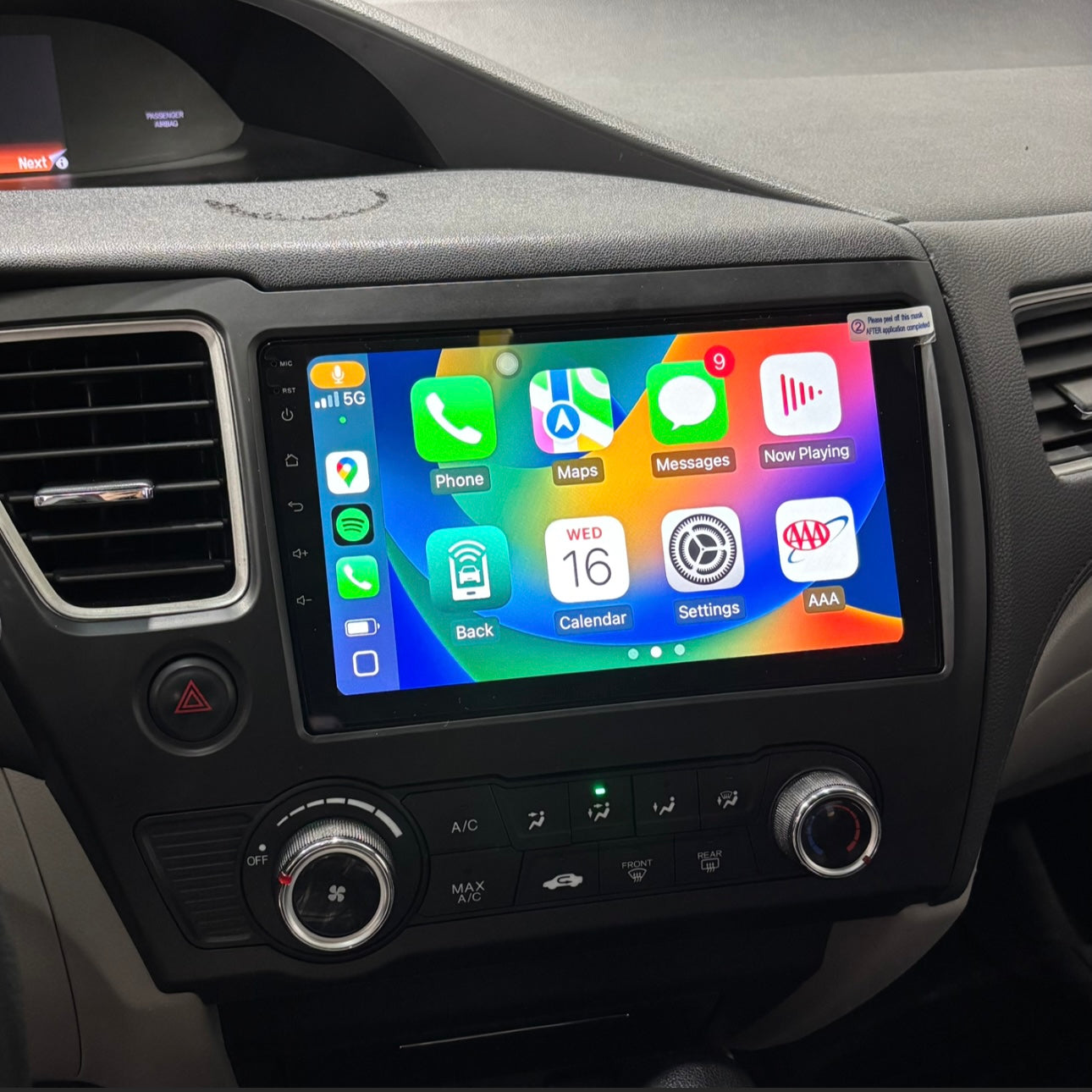 Idoing Apple CarPlay/Android Auto Radio 2013-2016 Honda Civic